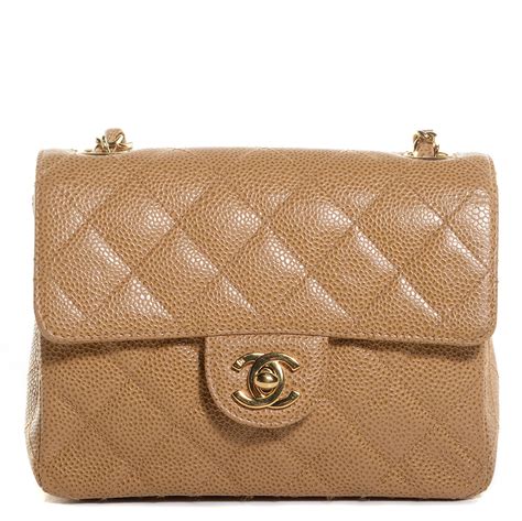 chanel vintage mini square caviar